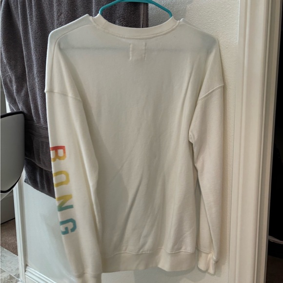 Billabong Cream Sweatshirt with Colorful Logo Wore Once - Picture 2 of 4